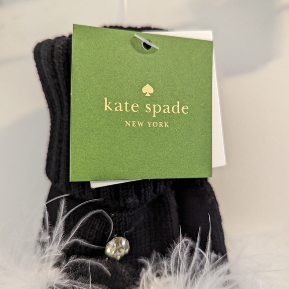 Kate Spade Penguin Pop Top Mittens - Picture 2 of 3